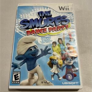 The Smurfs Dance Party for Wii, Game and Case